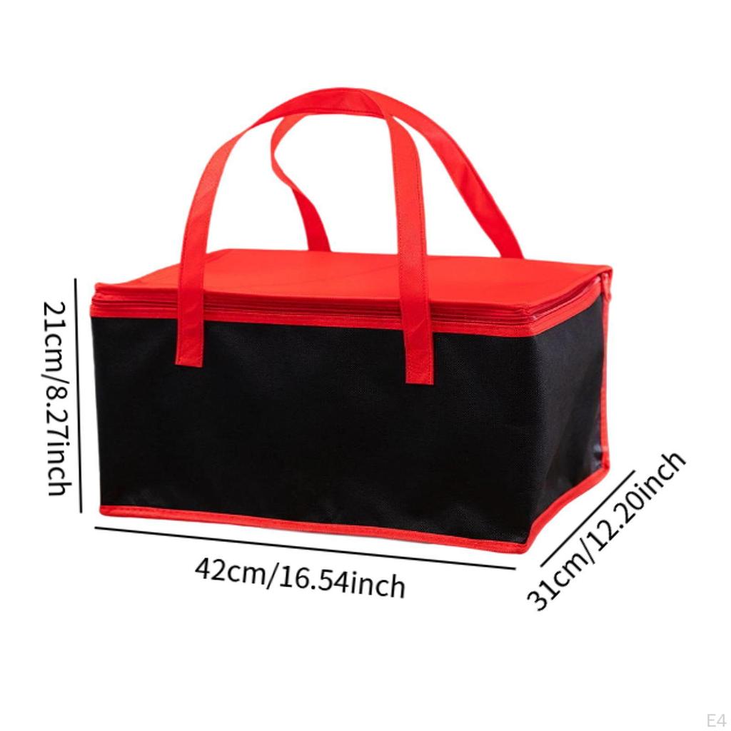 2 Insulated , Multifunctional Food Warmer with Handle, Picnic Lunch Bags for Restaurants, Travel,