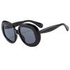 6137 Oversized Retro Round Sunglasses Women Irregular New Fashion Big Frame Sun Glasses for Female Trendy Shades Eyewear UV400