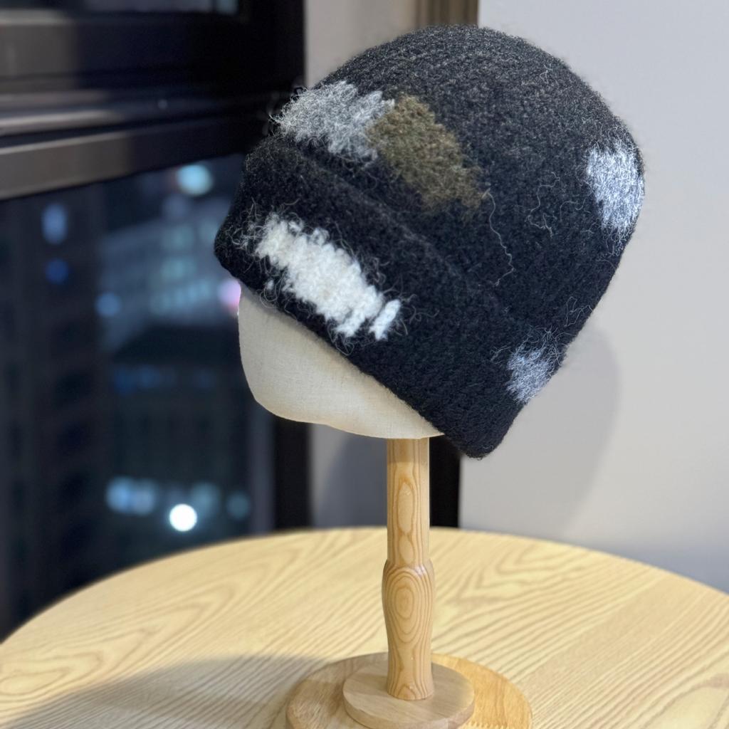 New Woolen Hat for Women in Autumn and Winter with Large Head Circumference Fashionable Cold Hat Versatile Big Face Small Warm Hat Knitted Hat