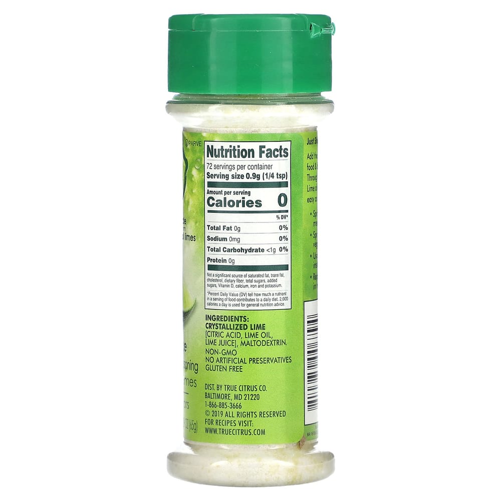 True Citrus True Lime Crystallized Lime 65g (2.29oz)