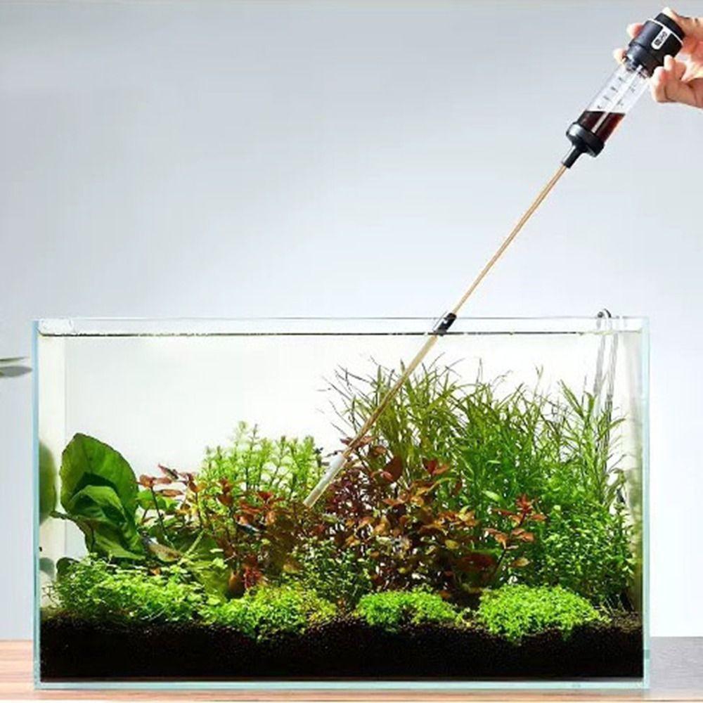 Plastic Fish Tank Feces Suction Tool Detachable with Extension Tube Fish Feces Suction Pipe Strong Suction