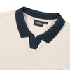 MALBON GOLF Premium Terry Open-Neck T-Shirt Cream (Man)