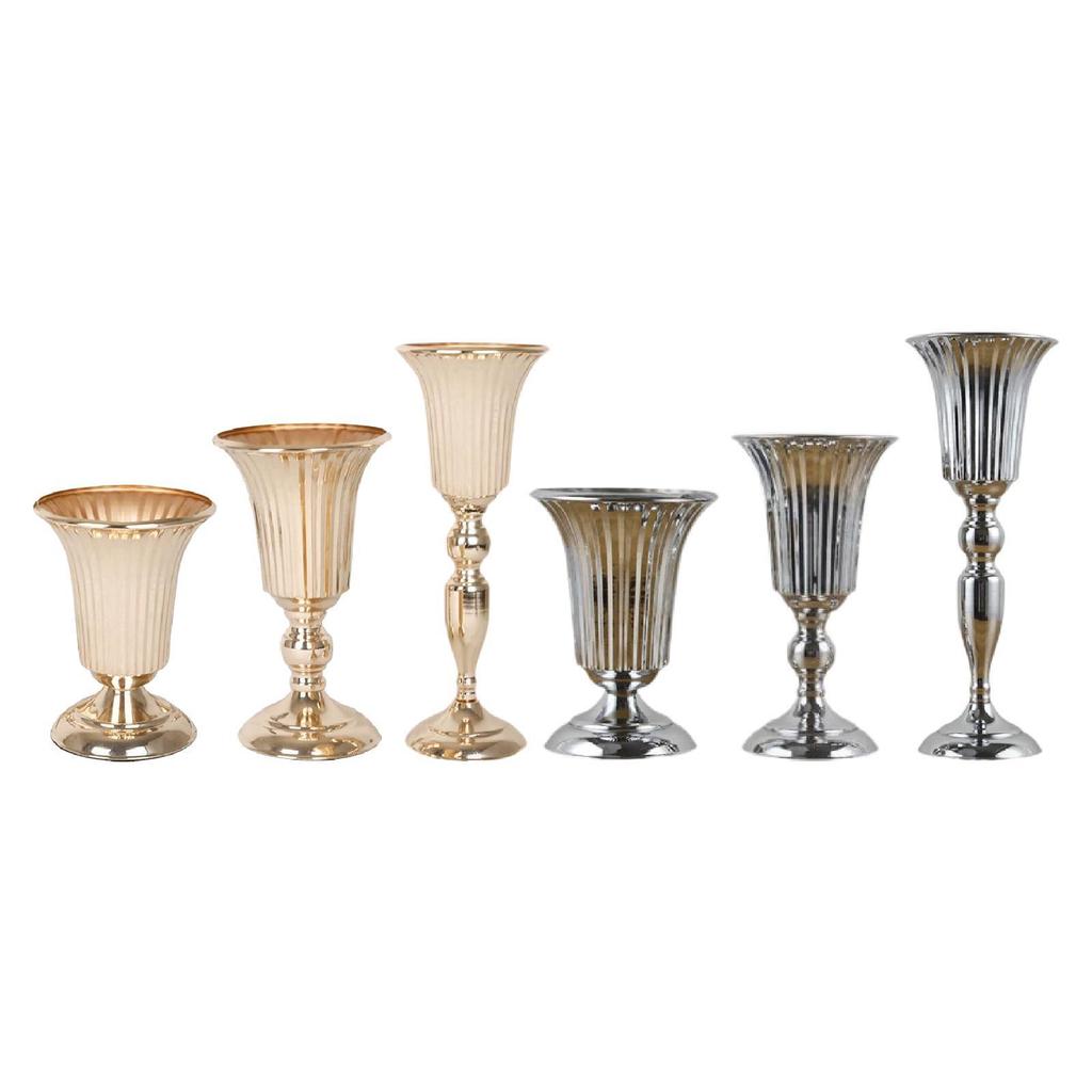 Wedding Flower Vase Bouquet Vase Decoration Candlestick Flower Stand for Dining Room Hotel Birthday Anniversary Reception