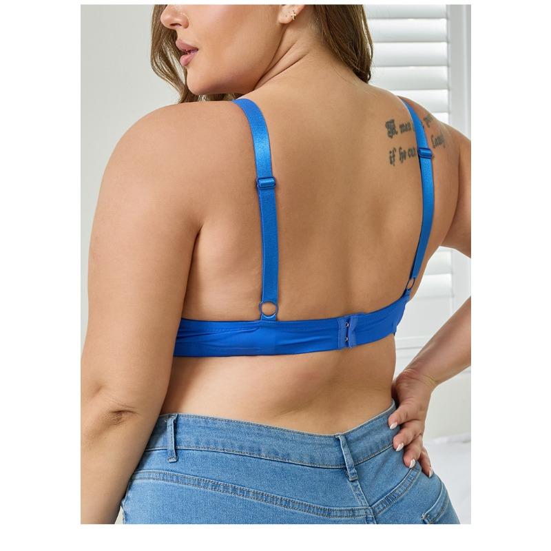 Plus Size Women S Push Up Support Adjusting Underwire Bra