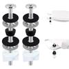 2Pcs Rust Resistant Toilet Seat Bolts Kit Rubber Washers Toilet Seat Screws  Bathroom Toilet Repair