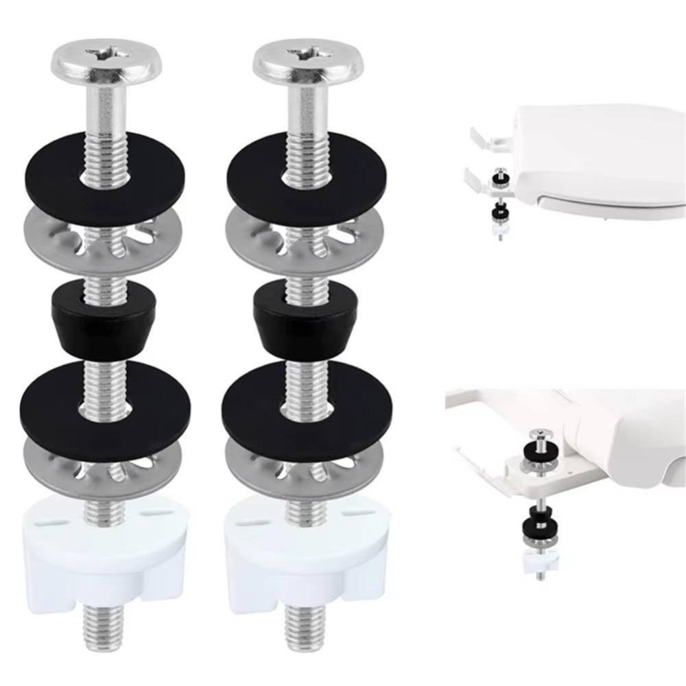 2Pcs Stainless Steel Toilet Seat Bolts Kit Rust Resistant Toilet Seat Screws Bathroom Toilet Repair