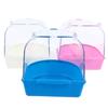 1Pc Plastic Bird Water Bath Box Parrot Hanging Bird Bath Cage Bathtub Bird Bath
