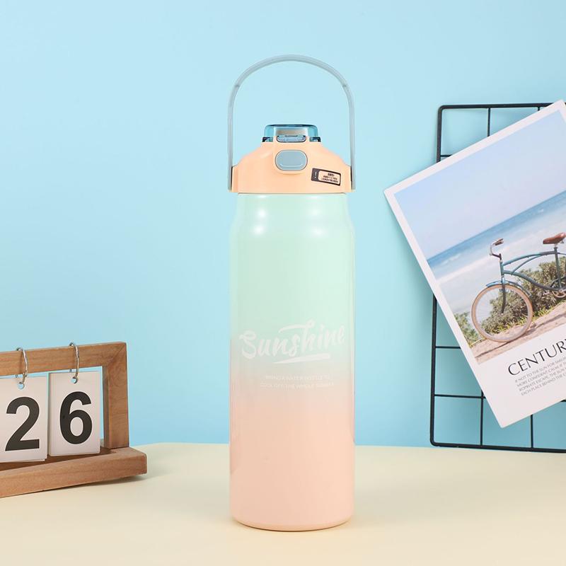 MeyJig Thermos Auslaufsichere Flasche Edelstahl Isolierte Vakuumflaschen 1L/1.2L/1.5L/1.8L