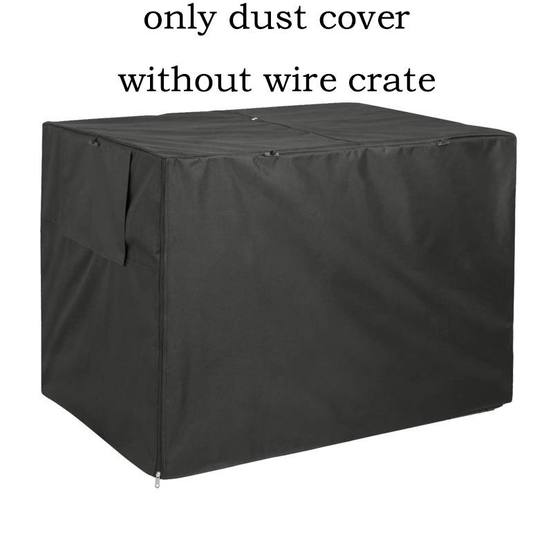 Pet Dog Kennel Cover 210D Oxford Dustproof Waterproof Durable Dog Cage Dust Cover  Outdoor Foldable Universal Dog Cage Accessory