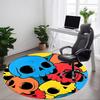 1pc Skulls Carpet, Round Non Slip Durable Large Size Office Carpet, Suitable for Office