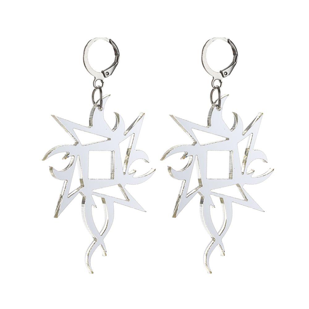 Suprafață Oglindă Bijuterii Streetwear Cool Cercei Dragon Totem Darts Cercei Hoop Model Dragon