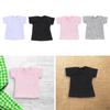 1/6 Female Action Figure Short T Shirt Crew Neck Miniature Clothing Accessories Premium Dress Trendy