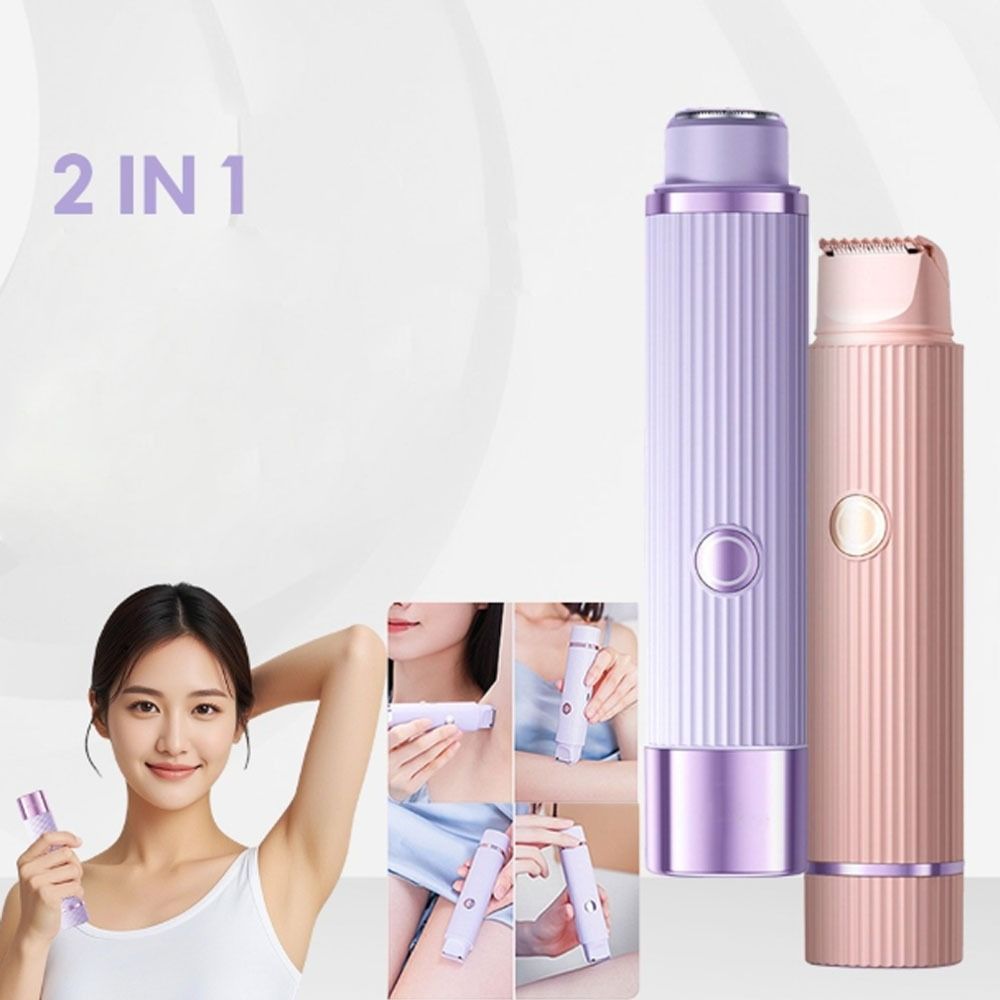 USB Bikini Trimmer Double Head Body Epilator New Wet & Dry Hair Trimmer
