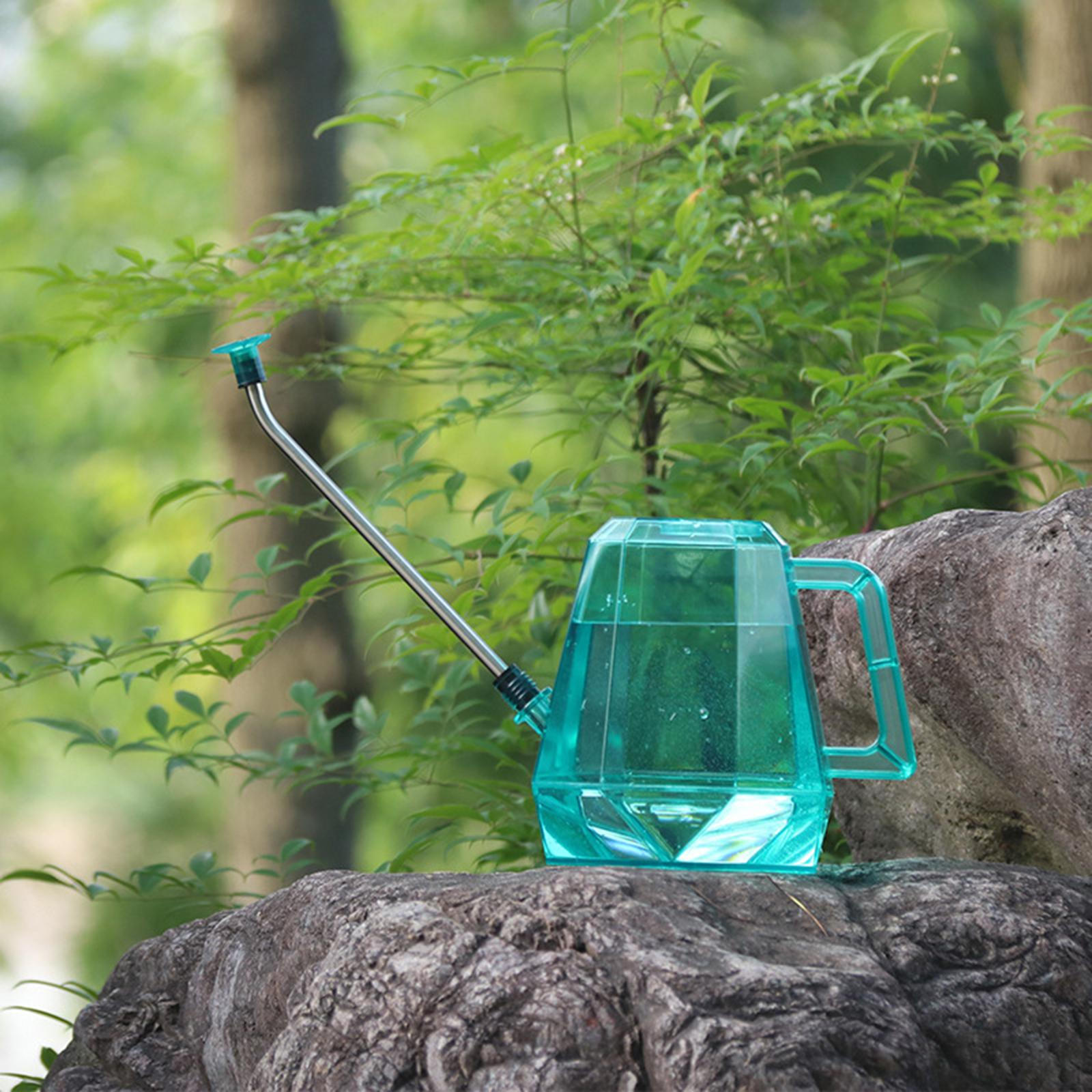 

1.2L Long Spout Watering Bottle for Garden Transparent Potting Spray Tools синій