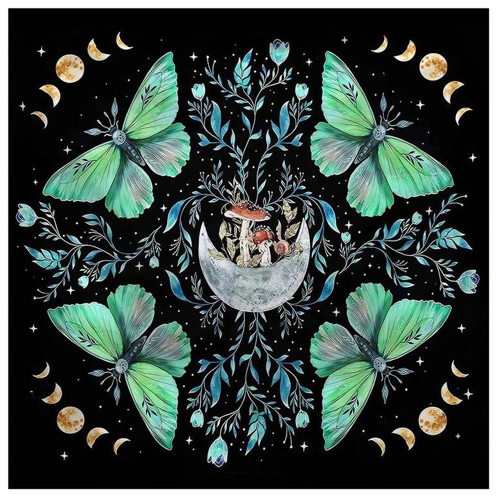 Astrology Tarots Table Altar Cloth Metaphysical Board Game Mat Pendulum Divinations Altar Tablecloth Board Game Card Pad