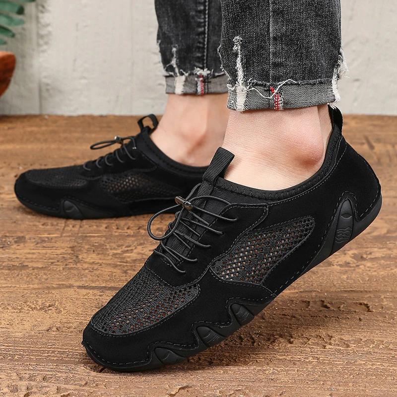 Fashion Hot Selling 2025 Men's Mesh Sports Shoes Cushion Shock Absorption Breathable Running Sports Shoes Best-selling Fitness Shoes