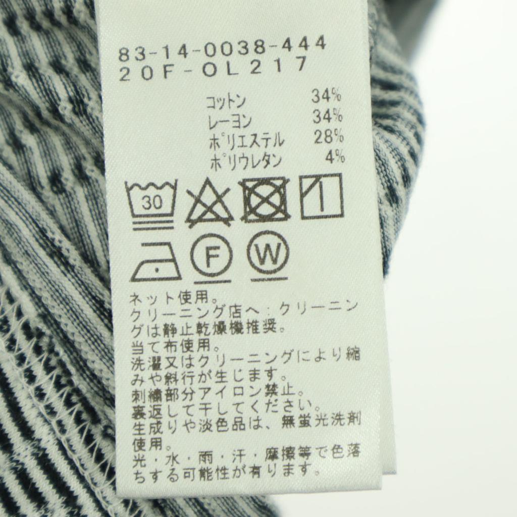 Beauty products BEAMS GOLF made in Japan Border Pattern Logo All-over Print Long sleeve High neck Cut Women Used