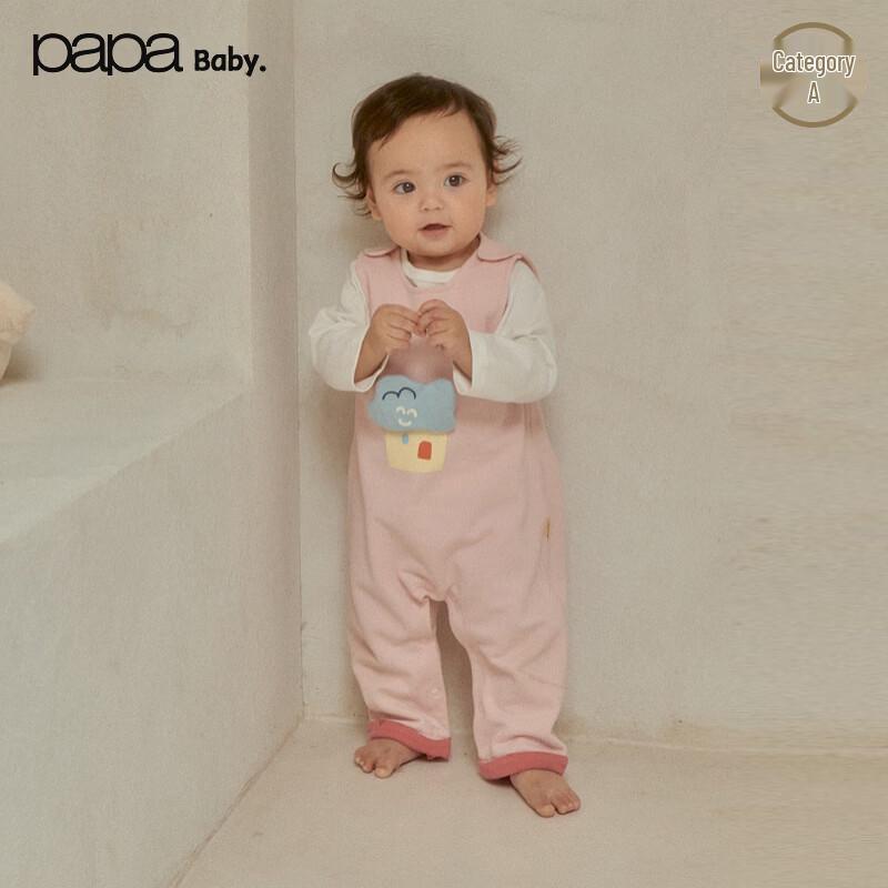 Papa Spring Baby Suspender Romper