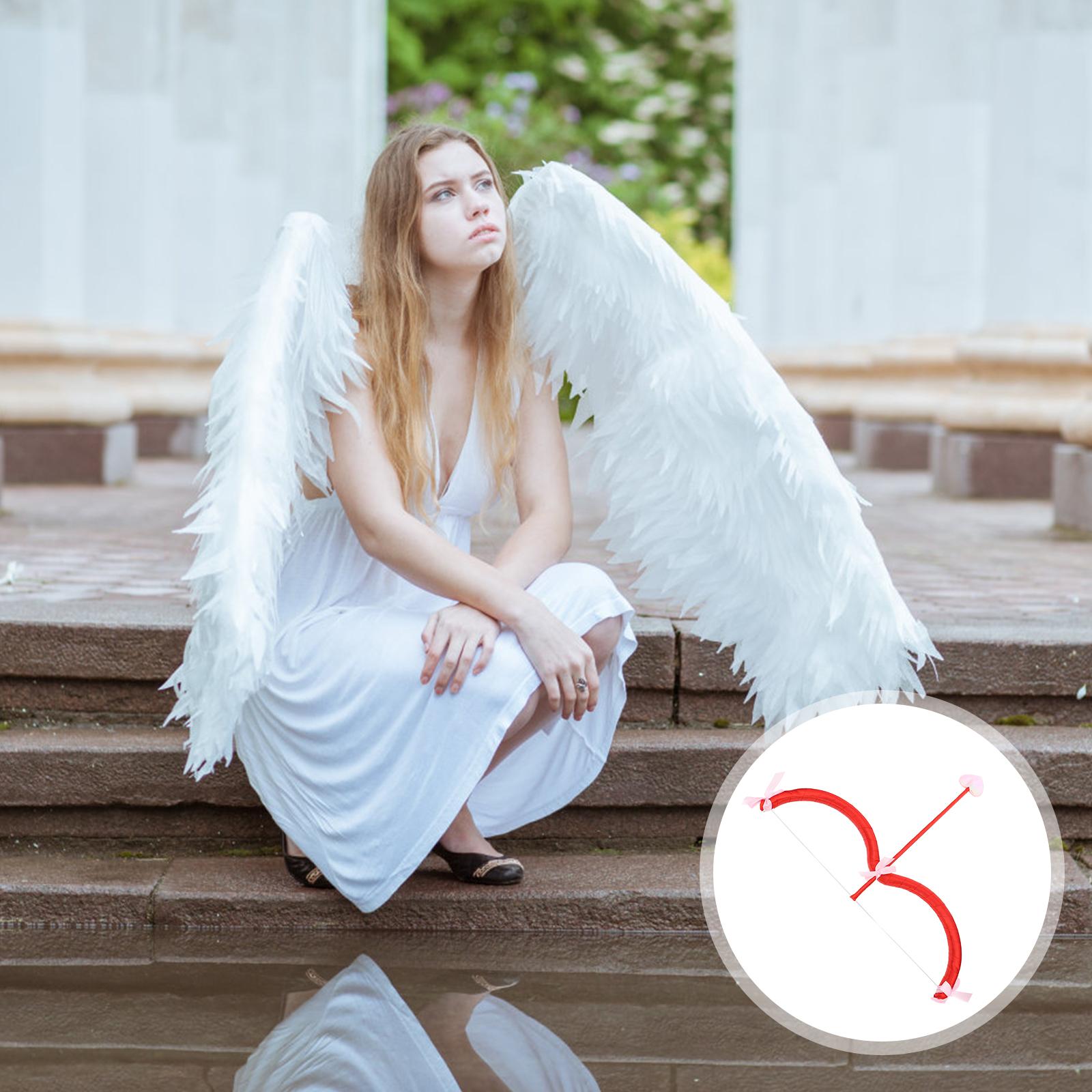 

Cupid s Arrow Elements Prop Bow Photography Toy Party Props Foam and Kids Accessory 45X12X2CM червоний