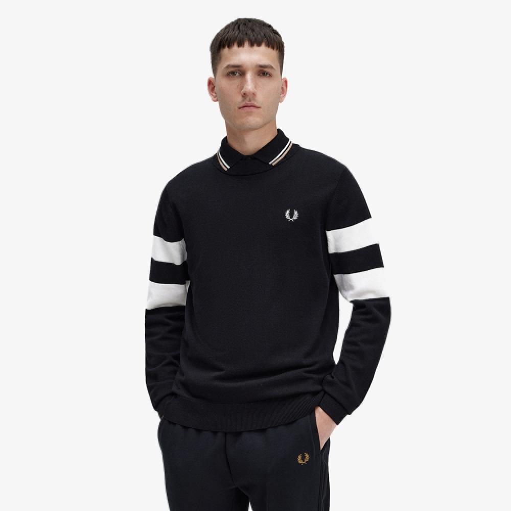 Fred Perry [sharp] Tipped Sleeve Knit  102  Afpm2335533 102