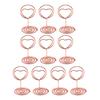 10Pcs Love Heart Table Number Holder Place Card Photo Picture Clip Memo Note Card Stand Wedding Anniversary Birthday Party Centerpieces