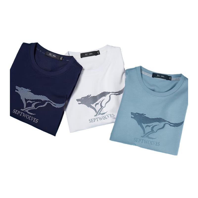 

Septwolves Men s Running Wolf Print Short Sleeve T-shirt 165/84A