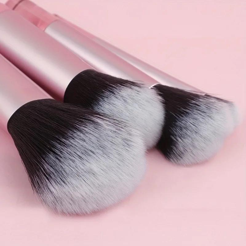 1Pc Makeup brush set ten kinds of cosmetics short handle portable makeup brush set and one makeup bag
