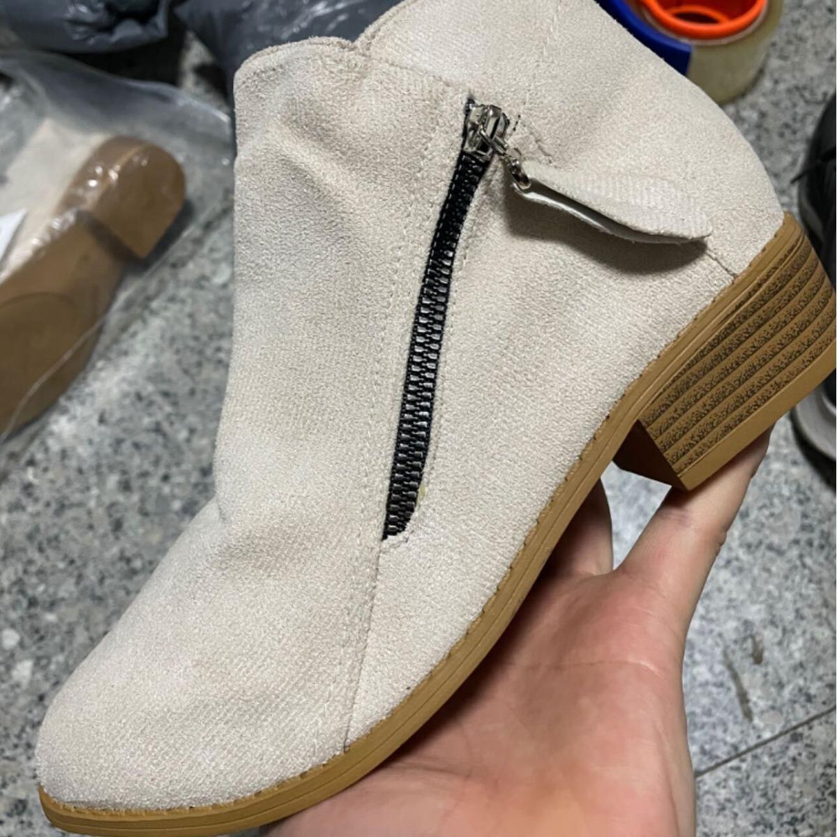 

2024 Новые модные женские ботильоны, осенние ботинки на квадратном каблуке, сексуальные женские туфли цвета хаки на высоком каблуке, зимние модные ботинки 35 белый