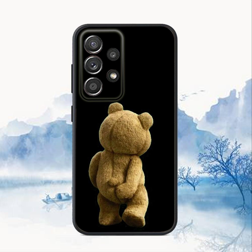 T-Teddy Bear Movie Ted Phone Case For Samsung S25,S24,S21,S22,S23,S30,Ultra,S20,Plus,Fe,Lite,Note,10,9,5G Black Cover Samsung S24