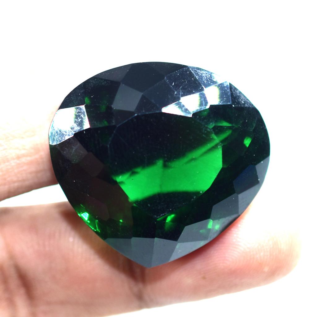 Natural Green Brazilian Topaz 57ct Pear Cut Certified Loose Gemstone