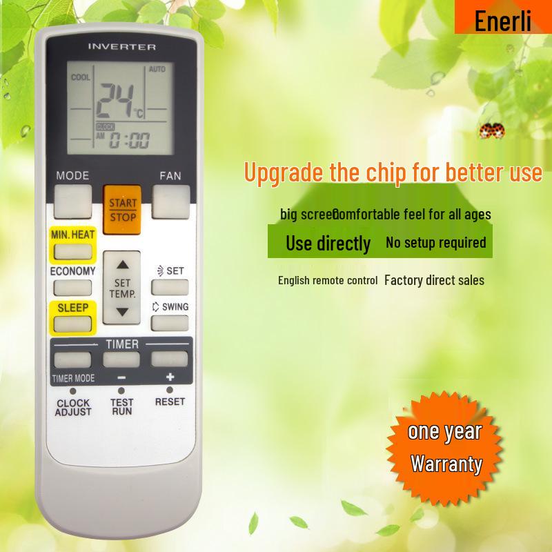 Fujitsu Compatible AR-RAH1U English Air Conditioner Remote Control - New Model Available