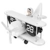 Flugzeug Klappuhr 12 Stunden Retro Batteriebetrieben Auto Flip Schreibtischuhr für Wohnzimmer Schlafzimmer