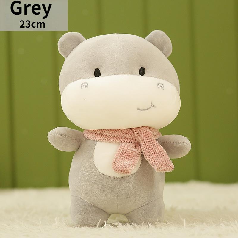 23Cm Nieuwe Mooie Piggy Hippo Dinosaur Lion Knuffels Leuke Dieren Kussen Soft Gevulde Doll Voor Kinderen Kussen Thuis Decoratie