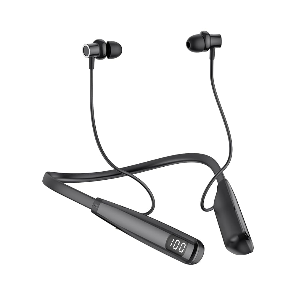 LAMA Continuous Bluetooth Neckband Wireless Noise Bluetooth Fast Automatic IPX4 Lightweight 80-Hour Playback, 5.4 Earphones, Cancelling, Sports,