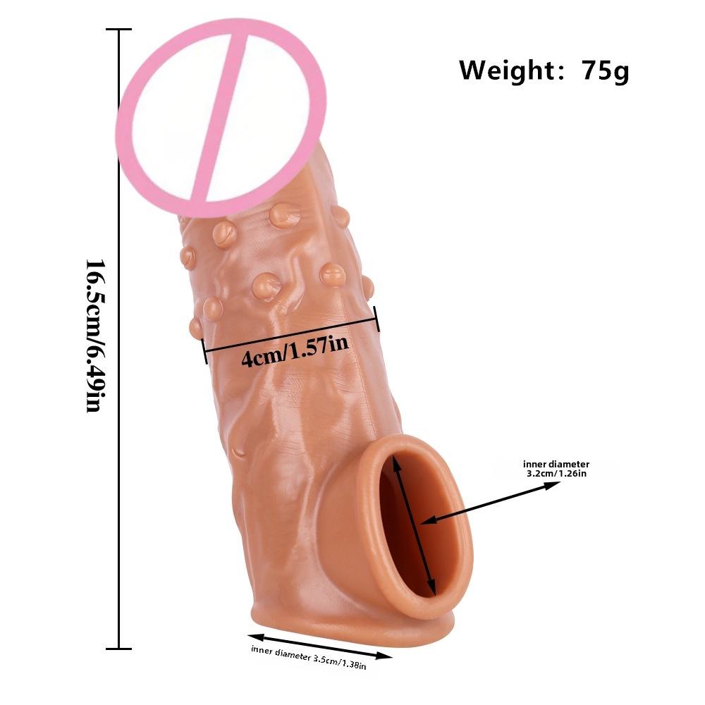 Wolf Tooth Crystal TPE Penis Enlargement & Lengthening Set - Couples' Intimacy Toys