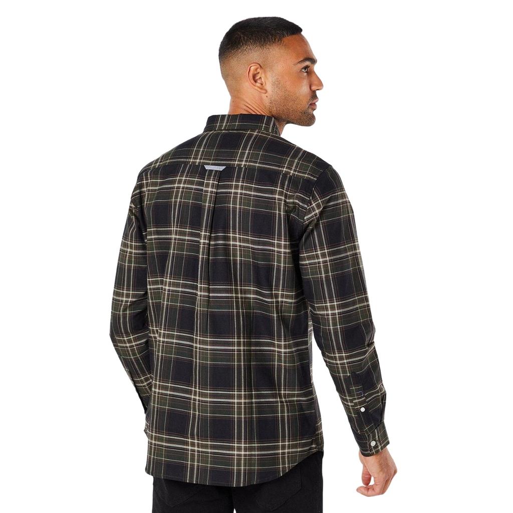 Maine Herren Matrix Check Langarmhemd