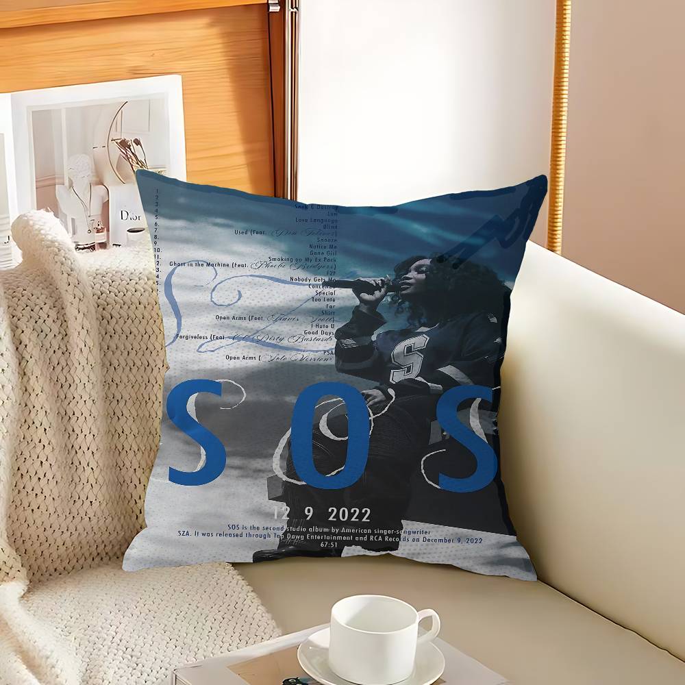 Star Singer S-Sza Pillow Cover Design Cushion Cover Decor Holiday Decorati