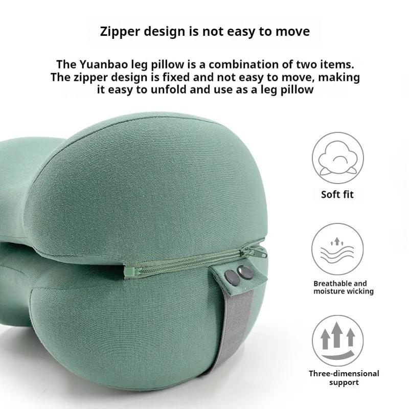 1PC Contoured Leg Knee Pillow for Sleeping,Cooling Memory Foam Leg Pillow for Sciatica,Back Knee Joint Pain,Help Spine Alignment