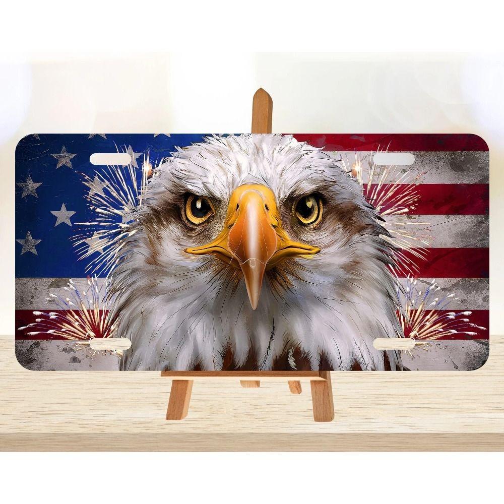 Large American Eagle US Flag Metal Sign 30x15 cm Wall Decor Patriotic