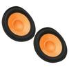 2PCS Orange Subwoofer Cone Rubber Surround Drum Paper Paper Speaker Cone  Speaker Repair