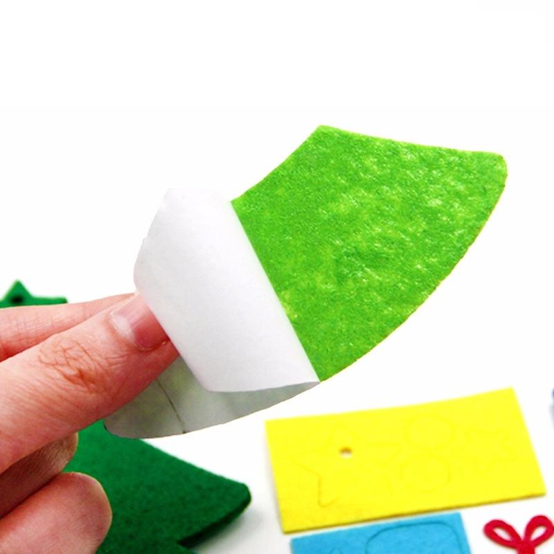 3pcs/set Children Christmas DIY Wind Chime Handmade Wind Bell Kid DIY Puzzle Toy Kids Manual Craft Toys Cartoon Tree Hanging Decoration