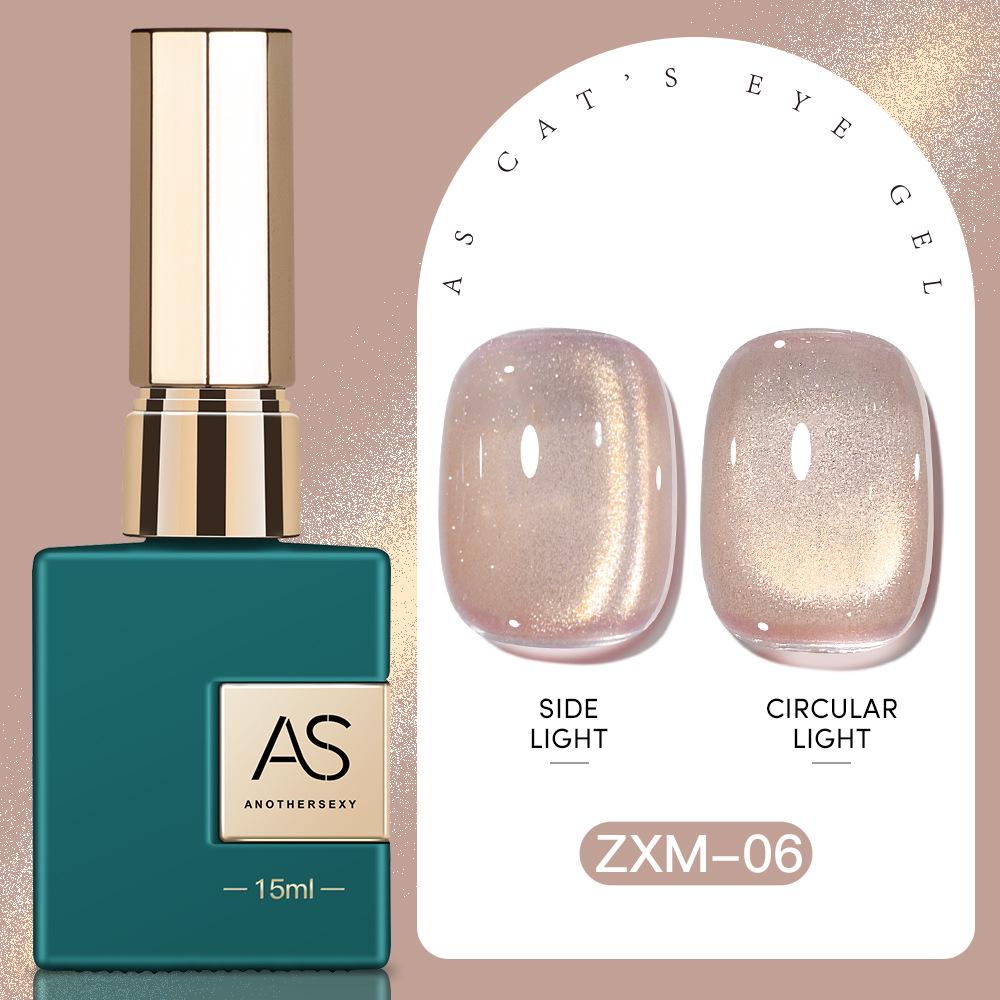 30 Shades Suspended Mirror Cat Eye Gel Polish Set with Glitter Glass Bead Effect