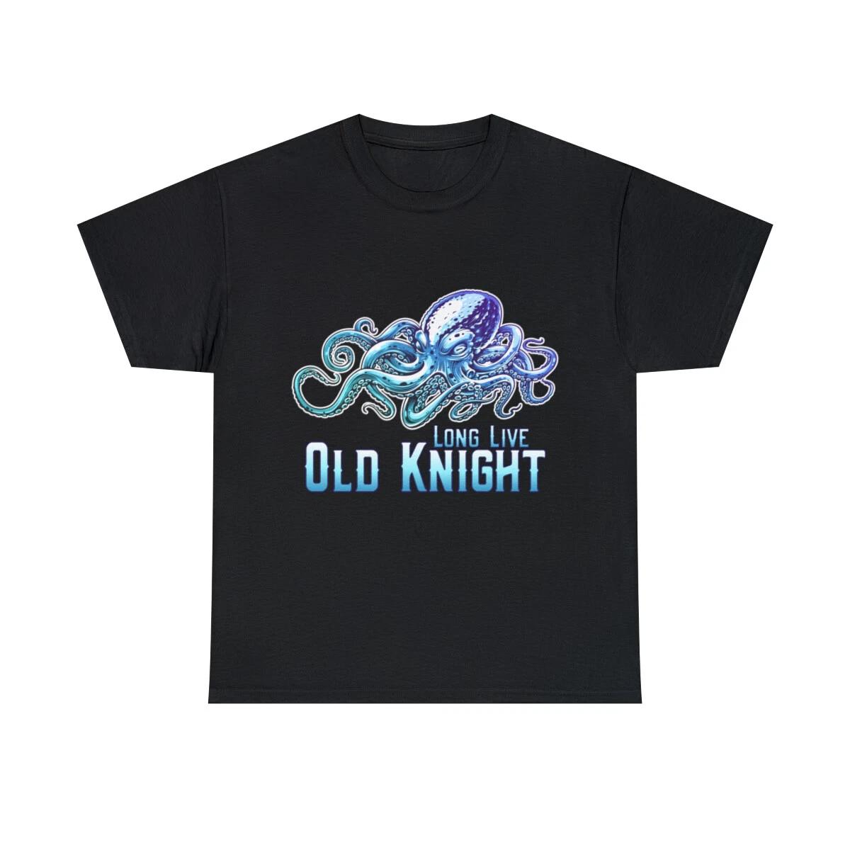 Long Live Old Knight Octopus Graphic Tee Shirt, S-5XL 4XL