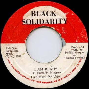 

7inch Record TRISTON PALMA I Am Ready NONE Black Solidarit 1981 Jamaica Reggae Ska Dub Used