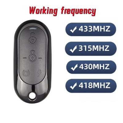 Control remoto de copia de 433 MHz, 4 botones, abridor de puerta de garaje, duplicador, código de clonación de control remoto de copia de 315/418/430 MHz