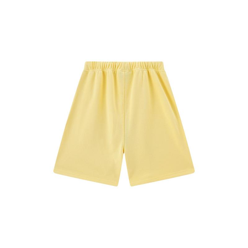 E853 Fear Of God Essentials Szorty Dresowe Z Napisem Unisex Oversize Bawełniane Ze Sznurkiem Elastyczna Talia Streetwear Codzienne Sportowe Szorty