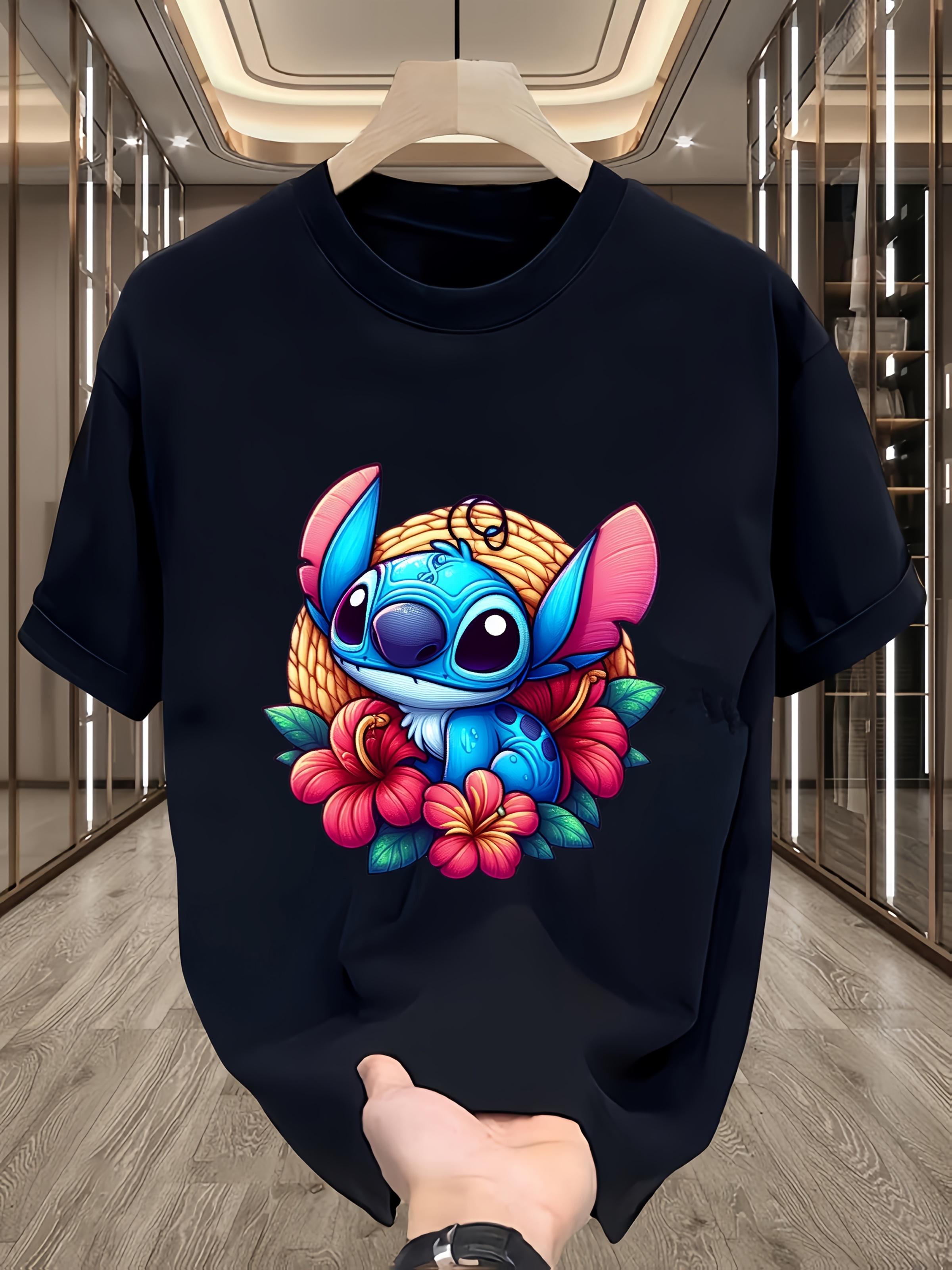 Disney Stitch T-shirt - Official Stitch & Floral Graphic Tee XXXL