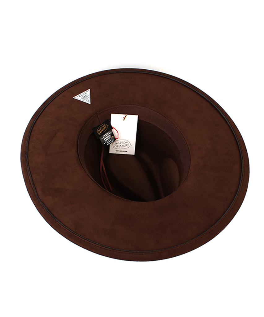 Yunibeosyeolkemiseuteuli Suede Simple Brown Fedora