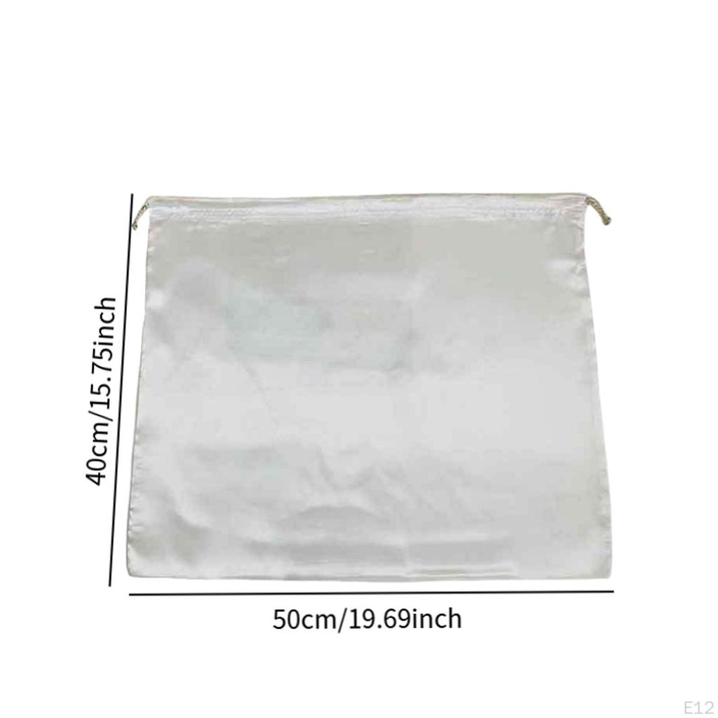 5 Stück Staubschutz Aufbewahrungsbeutel, Reisebeutel mit Kordelzug, Satin-Geschenktüten zur Verpackung