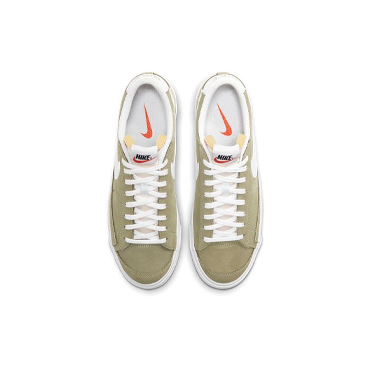 Nike Blazer Low 77 Medium Khaki Men Sneakers Brown White Black DA7254-200